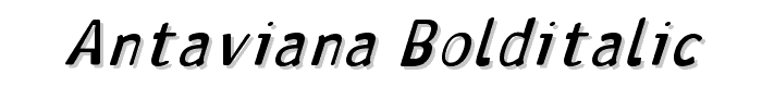 Antaviana BoldItalic font